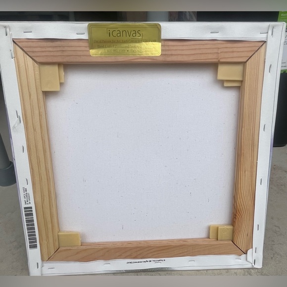 Wall Art On Canvas Watercolor 12X12 Excellent Condition icanvas - Picture 2 of 3